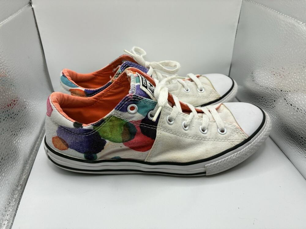 Converse Chuck Taylor Low Youth Sz 5 Womens 7 Watercolor Floral Sneakers Shoes